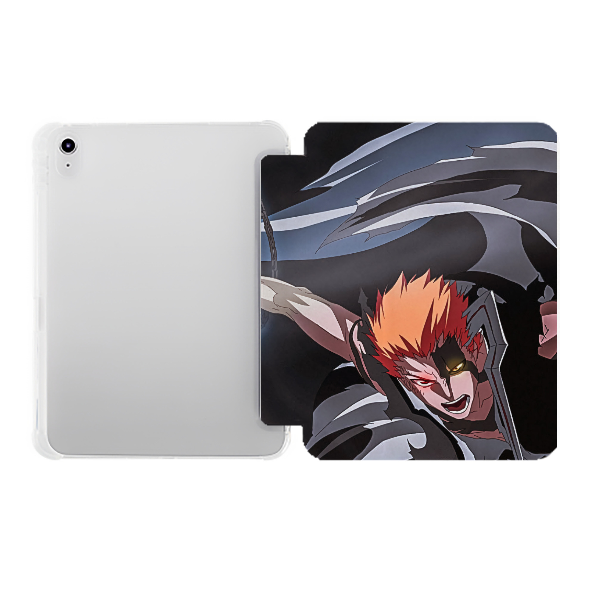 （画像用） ブリーチ BLEACH IPad ケース ペン収納付き 三つ折りスタンド PUレザー×シリコン 対応機種9.5/10.5/10.9インチ